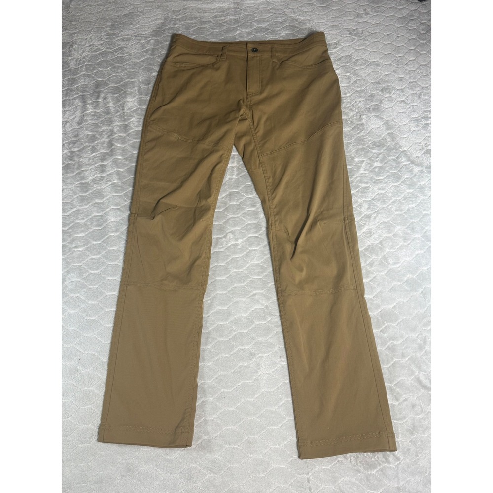 Mountain Hardwear Mens 34x33 Hiking Camping Pants Tan Lightweight Wicking